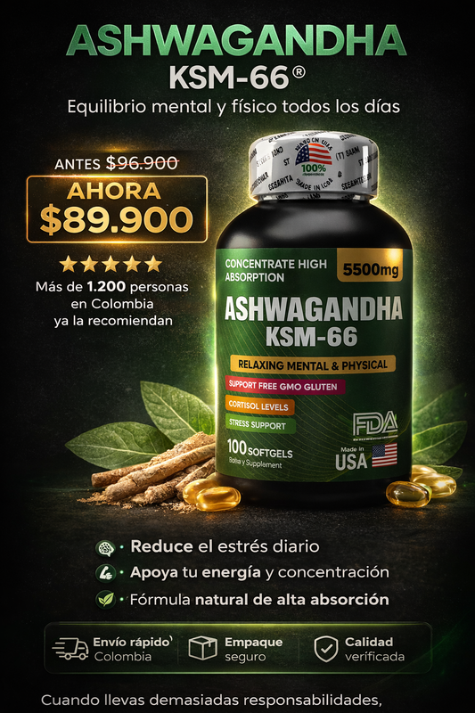 ASHWAGANDHA 5500 KSM-66 SOFTGELS