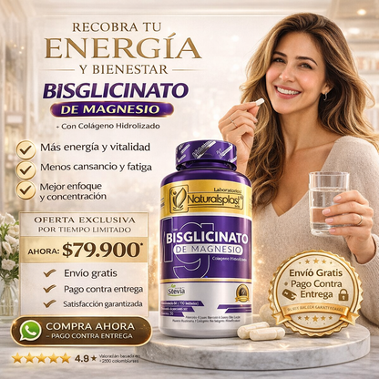 BISGLICINATO DE MAGNESIO LA FORMA NATURAL DE OBTENER ENERGÍA